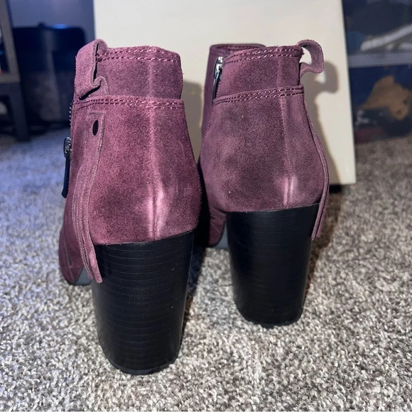 Mark Fisher Peep Toe Suede Booties Size 10M - Picture 6 of 9